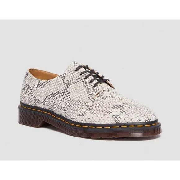 Dr. Martens 2046 Women’s Size 8/Men’s 7 Python Print Suede Snake Skin Oxford NEW - Picture 4 of 12